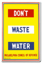 Don'T Waste Water 16 x 24