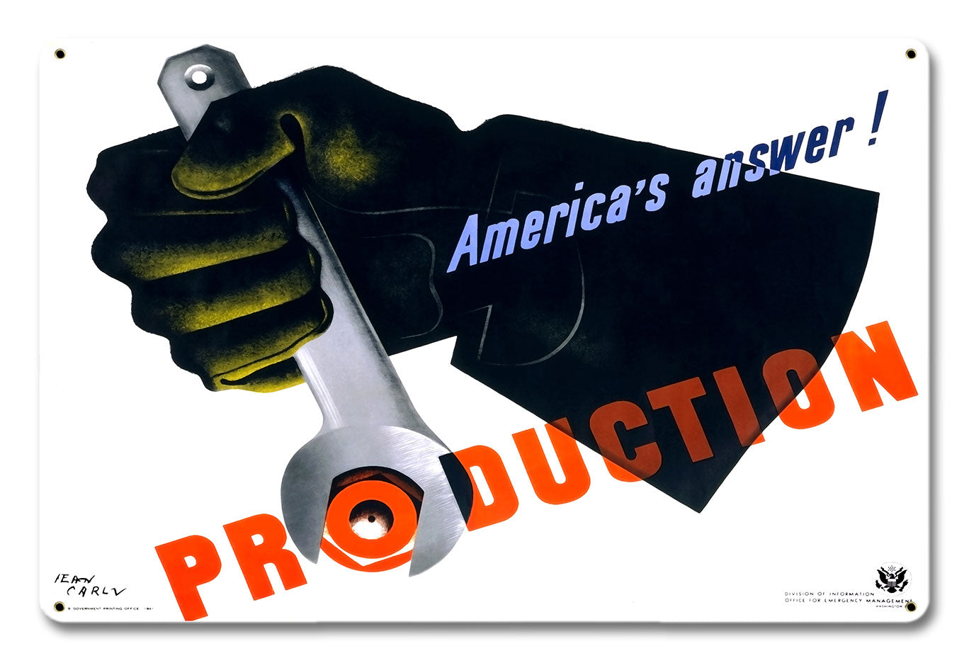 Production America'S Answer 18 x 12