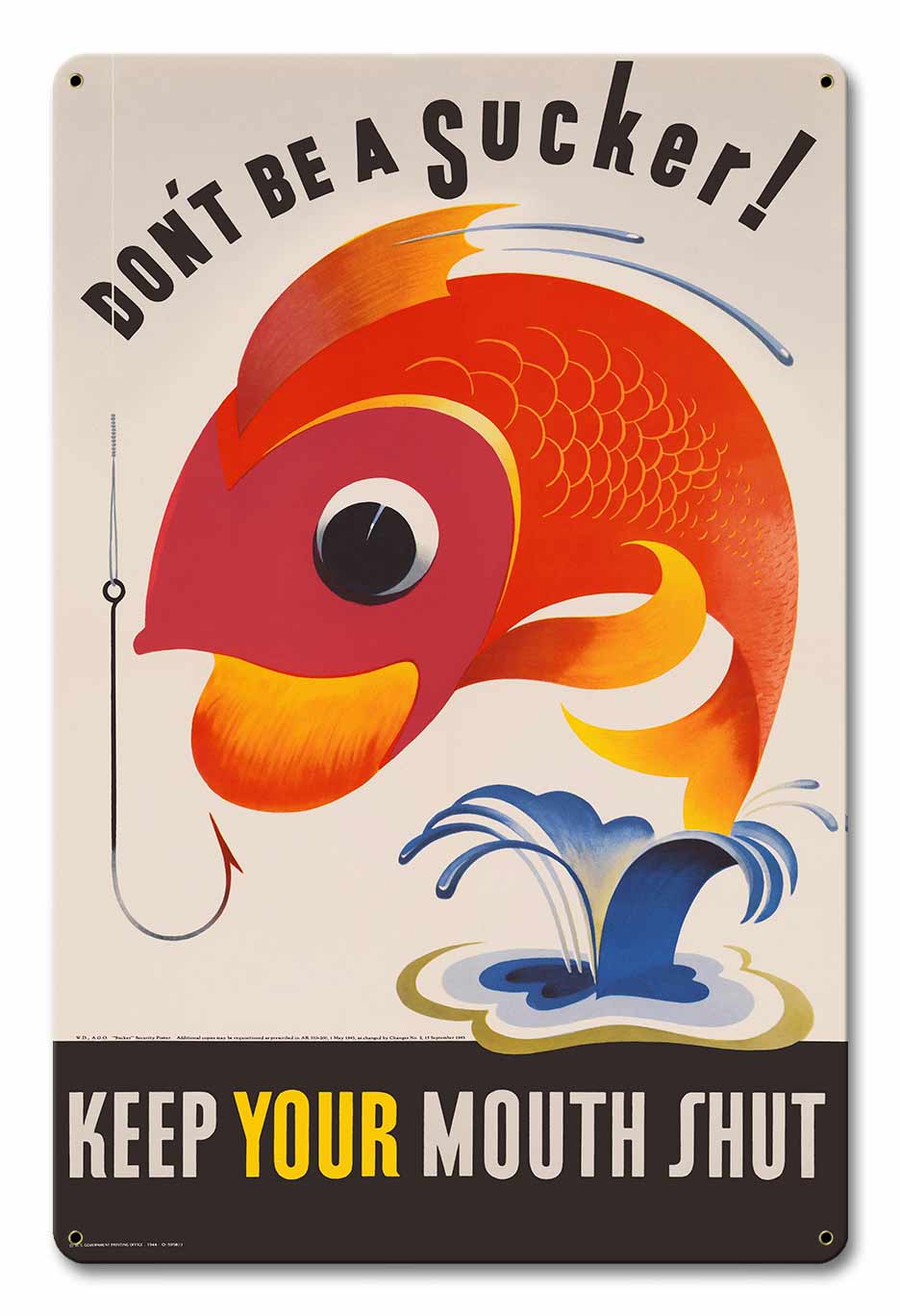Keep Your Mouth Shut 12 x 18