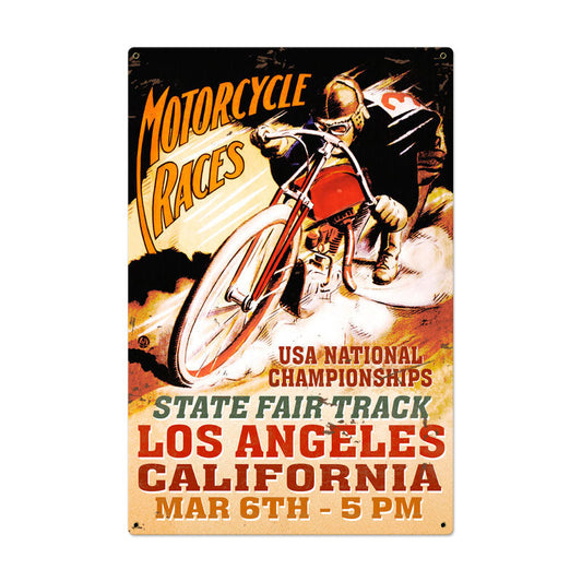 La Motorcycle Race 24 x 36