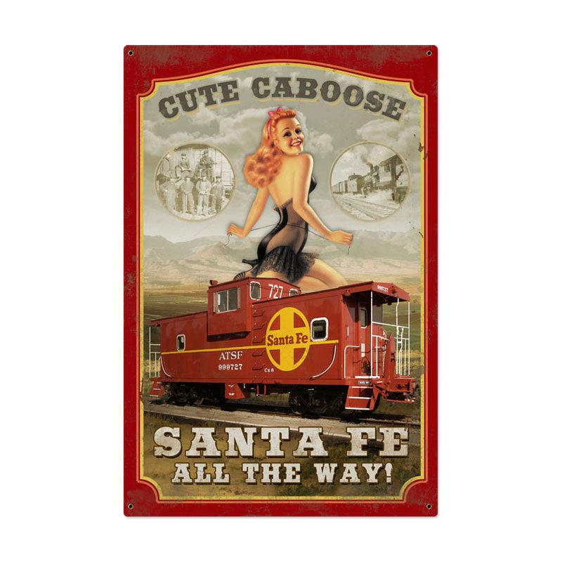 Sante Fe Caboose 24 x 36