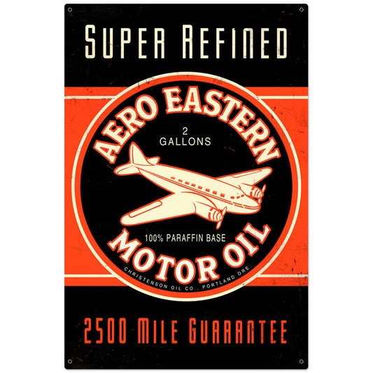 Aero Eastern Vintage Style Metal Sign 24 x 36