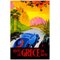 Greece Auto Travel 24 x 36