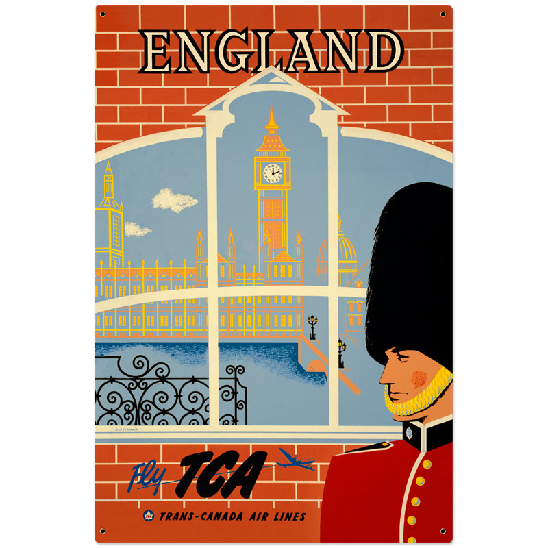 England Travel 24 x 36