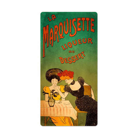 Dessert Liqueur Vintage Style Metal Sign 18 x 36
