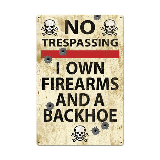 No Trespassing Vintage Style Metal Sign 24 x 36