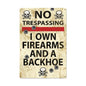 No Trespassing 24 x 36