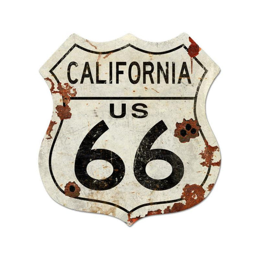Route California Us 66 Vintage Style Metal Sign 40 x 42