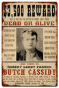 Wanted Butch Cassidy 24 x 36