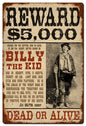 Wanted Billy The Kid 24 x 36
