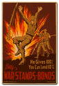 Buy War Stamps Bonds 36 x 24