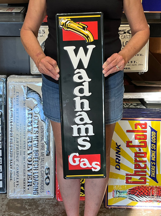 Wadhams Gasoline Vintage Style Metal Sign
