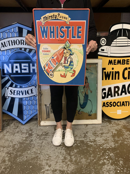 Whistle Soda Sign